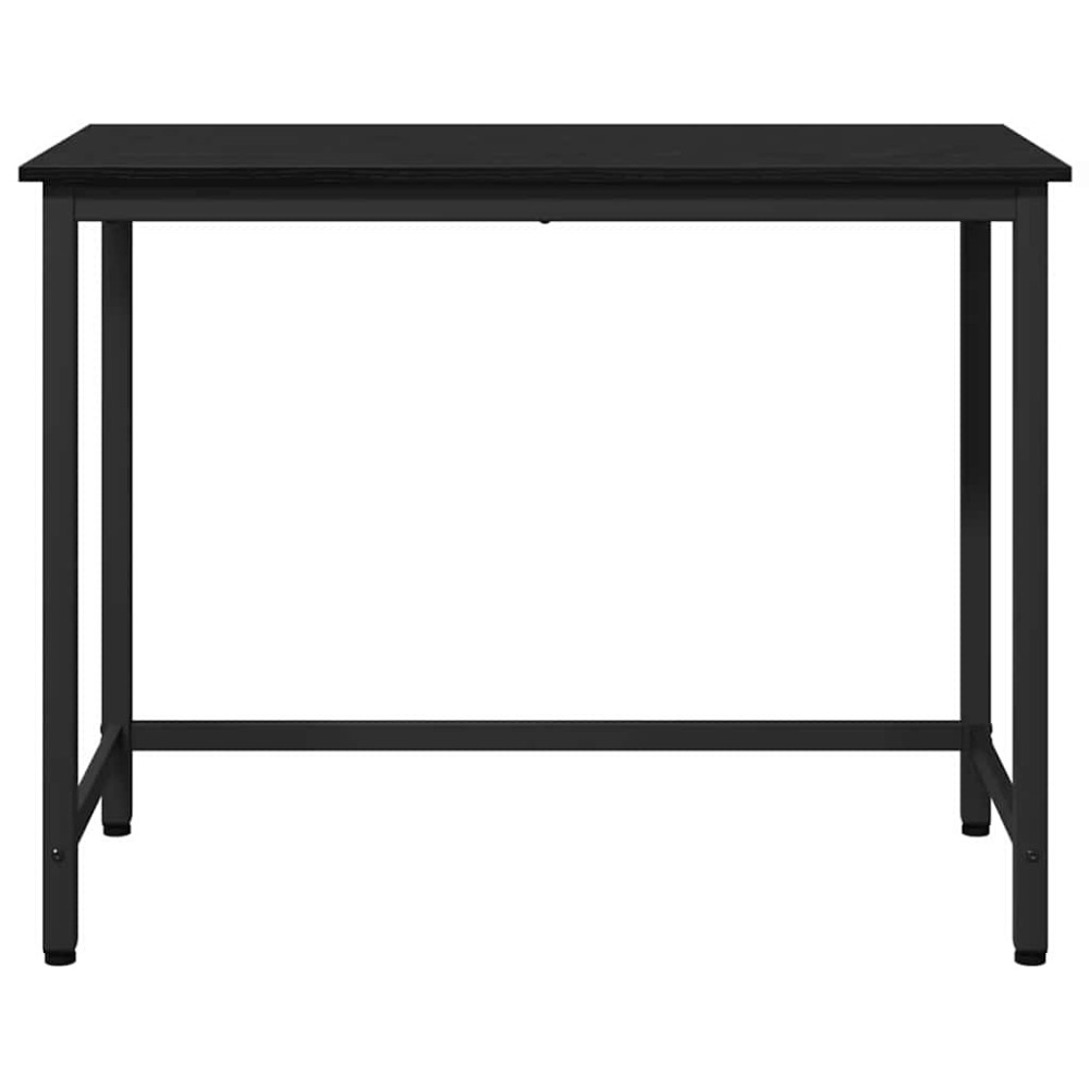 Produktbild för bord Svart Ek 80 x 50 x 76,5 cm Konstruerat trä och stål