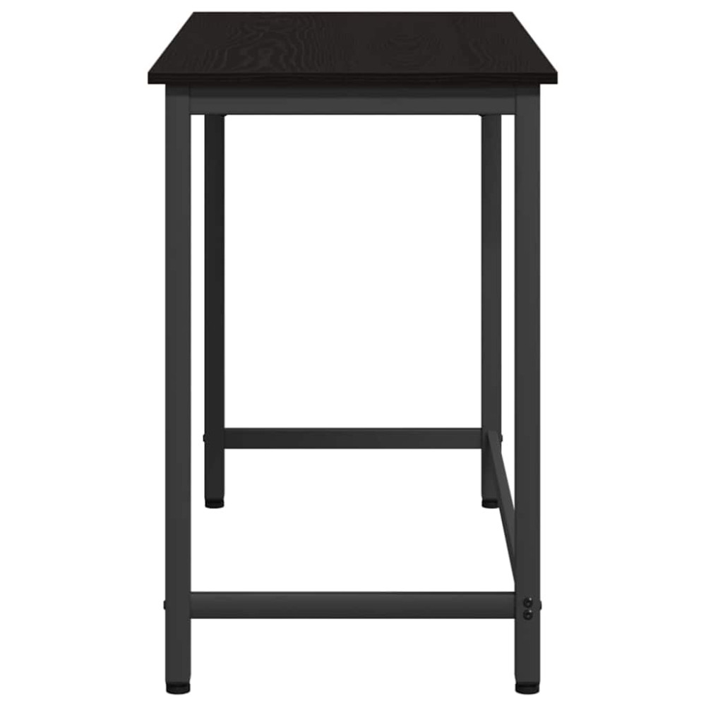 Produktbild för bord Svart Ek 80 x 50 x 76,5 cm Konstruerat trä och stål
