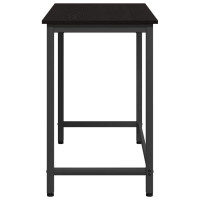 Produktbild för bord Svart Ek 80 x 50 x 76,5 cm Konstruerat trä och stål