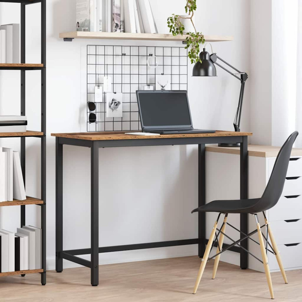 Produktbild för bord Gammalt trä 80 x 50 x 76,5 cm Konstruerat trä och stål