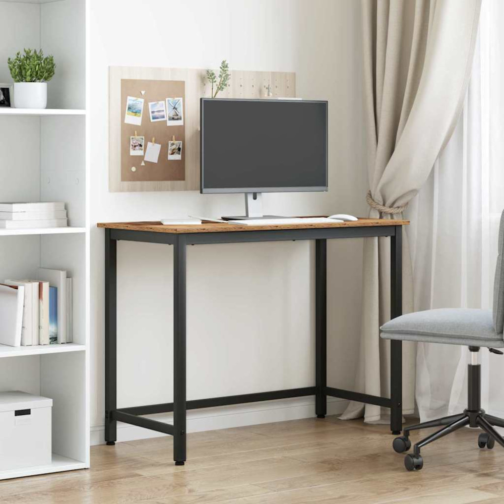Produktbild för bord Gammalt trä 80 x 50 x 76,5 cm Konstruerat trä och stål