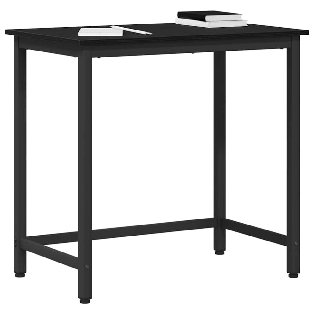 Produktbild för bord Svart Ek 100 x 50 x 76,5 cm Konstruerat trä och stål