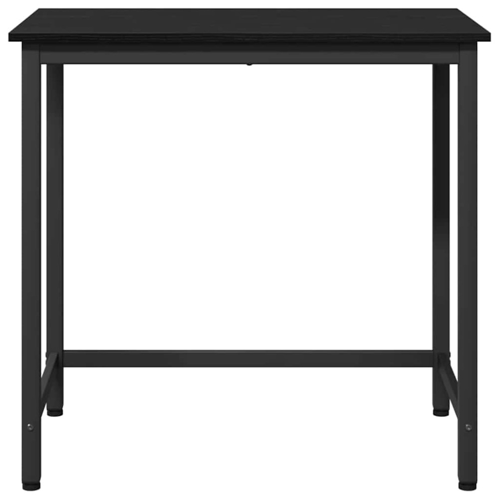 Produktbild för bord Svart Ek 100 x 50 x 76,5 cm Konstruerat trä och stål