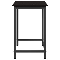 Produktbild för bord Svart Ek 100 x 50 x 76,5 cm Konstruerat trä och stål