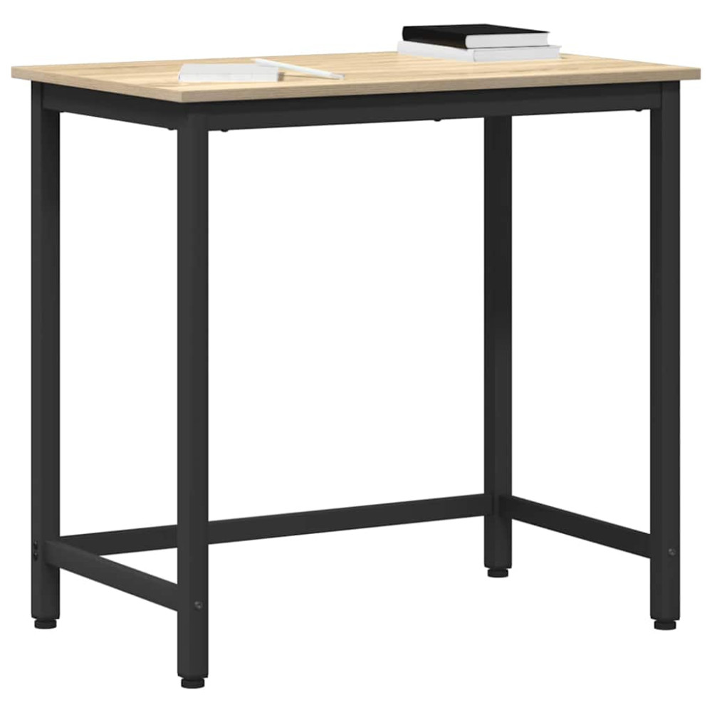 Produktbild för bord Sonoma-ek 100 x 50 x 76,5 cm Konstruerat trä och stål