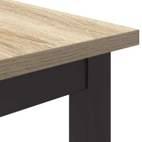 Produktbild för bord Sonoma-ek 100 x 50 x 76,5 cm Konstruerat trä och stål