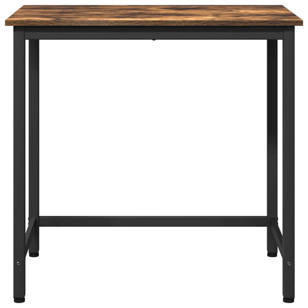 Produktbild för bord Rökt ek 100 x 50 x 76,5 cm Konstruerat trä och stål