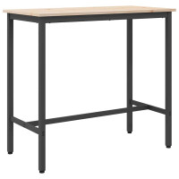 Produktbild för bord Naturfärg 100 x 50 x 91 cm Konstruerat trä och stål