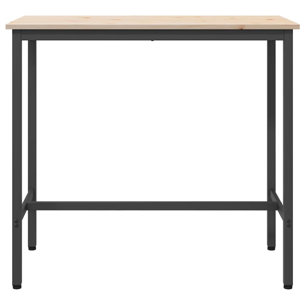 Produktbild för bord Naturfärg 100 x 50 x 91 cm Konstruerat trä och stål