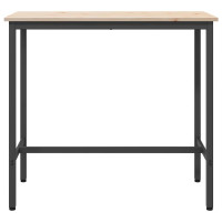 Produktbild för bord Naturfärg 100 x 50 x 91 cm Konstruerat trä och stål