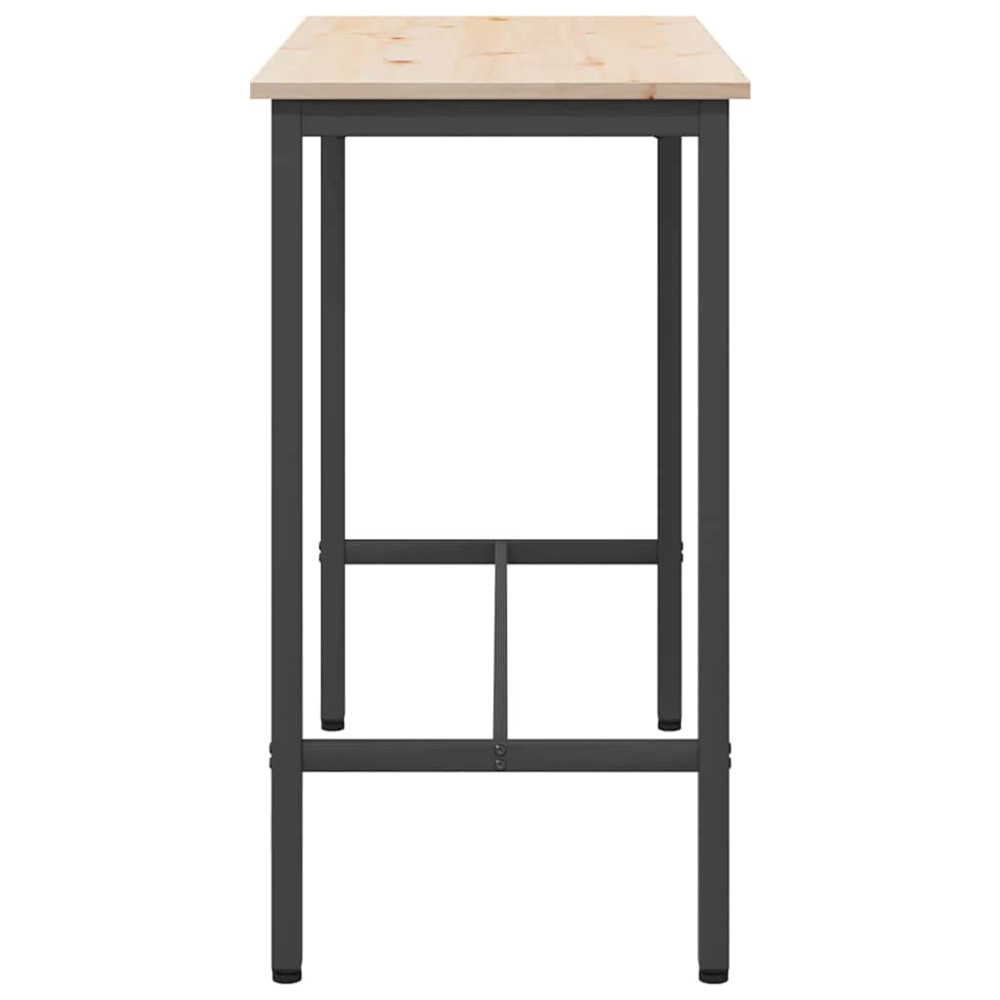 Produktbild för bord Naturfärg 100 x 50 x 91 cm Konstruerat trä och stål