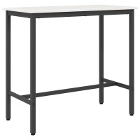 Produktbild för bord Vit 100 x 50 x 91 cm Konstruerat trä och stål