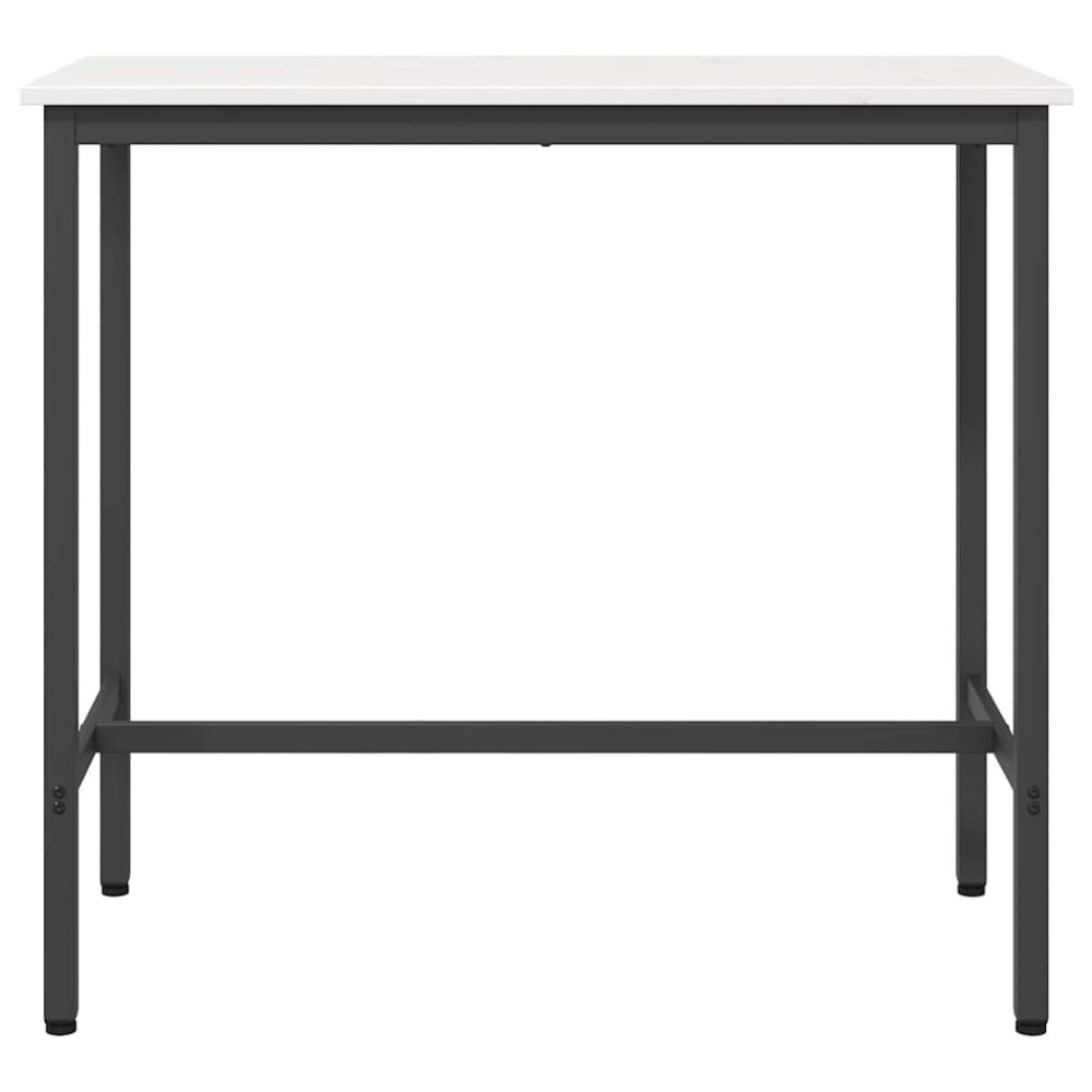 Produktbild för bord Vit 100 x 50 x 91 cm Konstruerat trä och stål