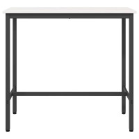 Produktbild för bord Vit 100 x 50 x 91 cm Konstruerat trä och stål