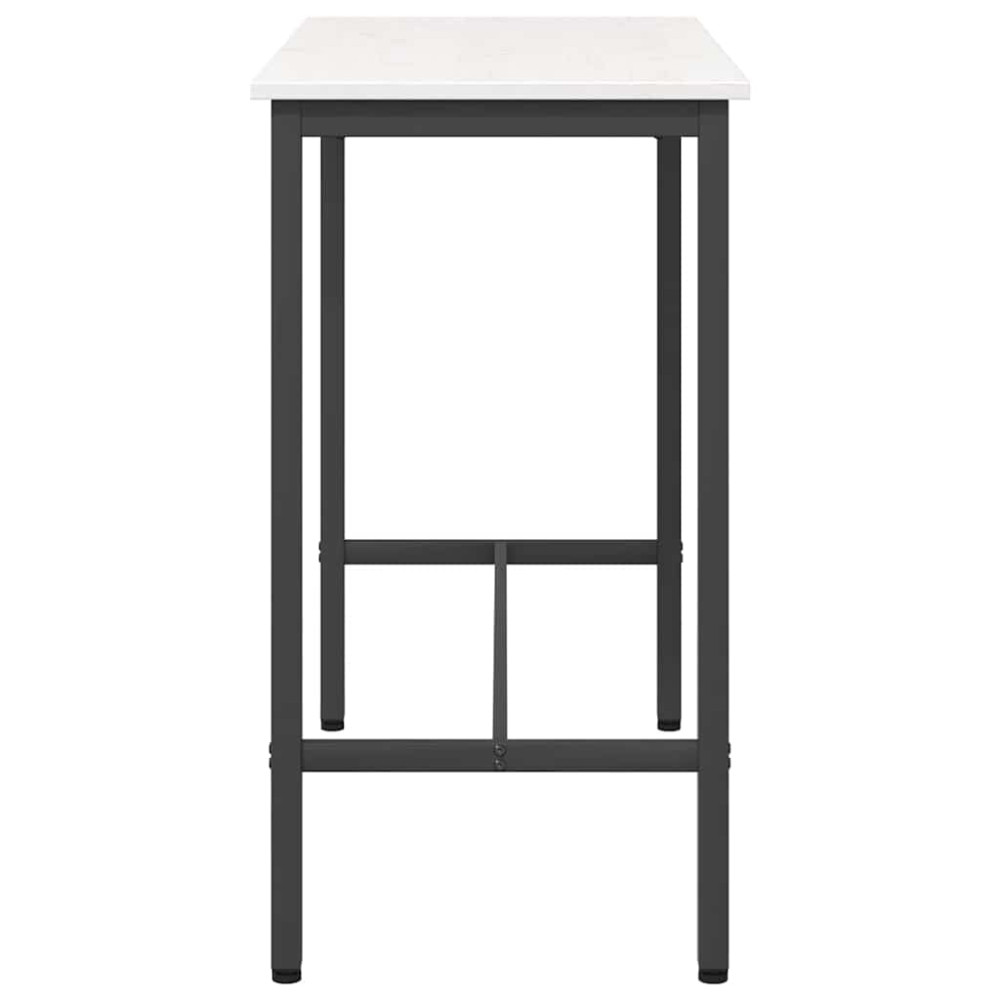 Produktbild för bord Vit 100 x 50 x 91 cm Konstruerat trä och stål
