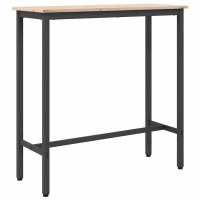 Produktbild för bord Naturfärg 100 x 40 x 101 cm Konstruerat trä och stål