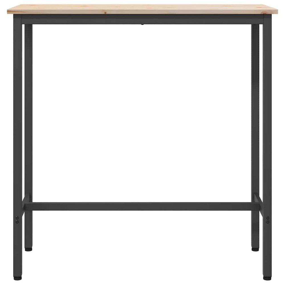 Produktbild för bord Naturfärg 100 x 40 x 101 cm Konstruerat trä och stål