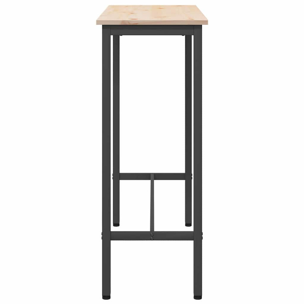 Produktbild för bord Naturfärg 100 x 40 x 101 cm Konstruerat trä och stål