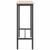 Produktbild för bord Naturfärg 100 x 40 x 101 cm Konstruerat trä och stål