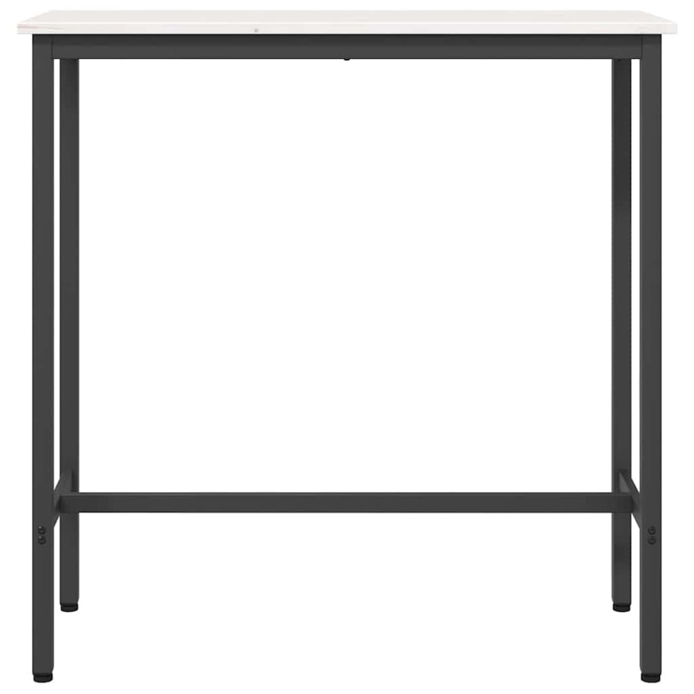 Produktbild för bord Vit 100 x 40 x 101 cm Konstruerat trä och stål
