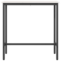 Produktbild för bord Vit 100 x 40 x 101 cm Konstruerat trä och stål