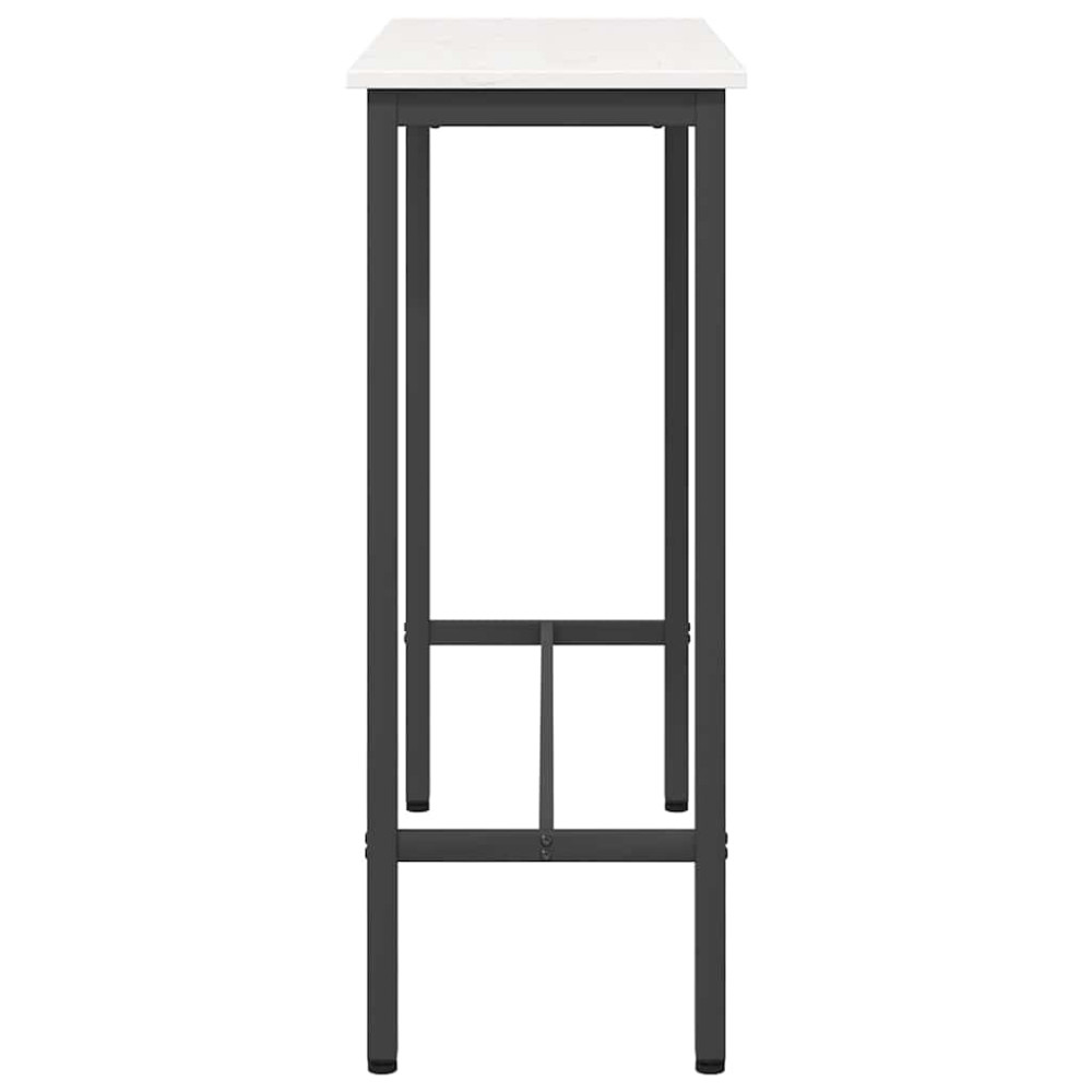 Produktbild för bord Vit 100 x 40 x 101 cm Konstruerat trä och stål