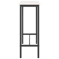Produktbild för bord Vit 100 x 40 x 101 cm Konstruerat trä och stål