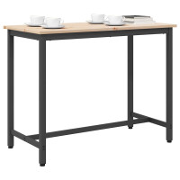 Produktbild för bord Naturfärg 100 x 50 x 77 cm Konstruerat trä och stål