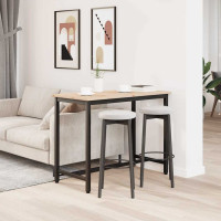 Produktbild för bord Naturfärg 100 x 50 x 77 cm Konstruerat trä och stål