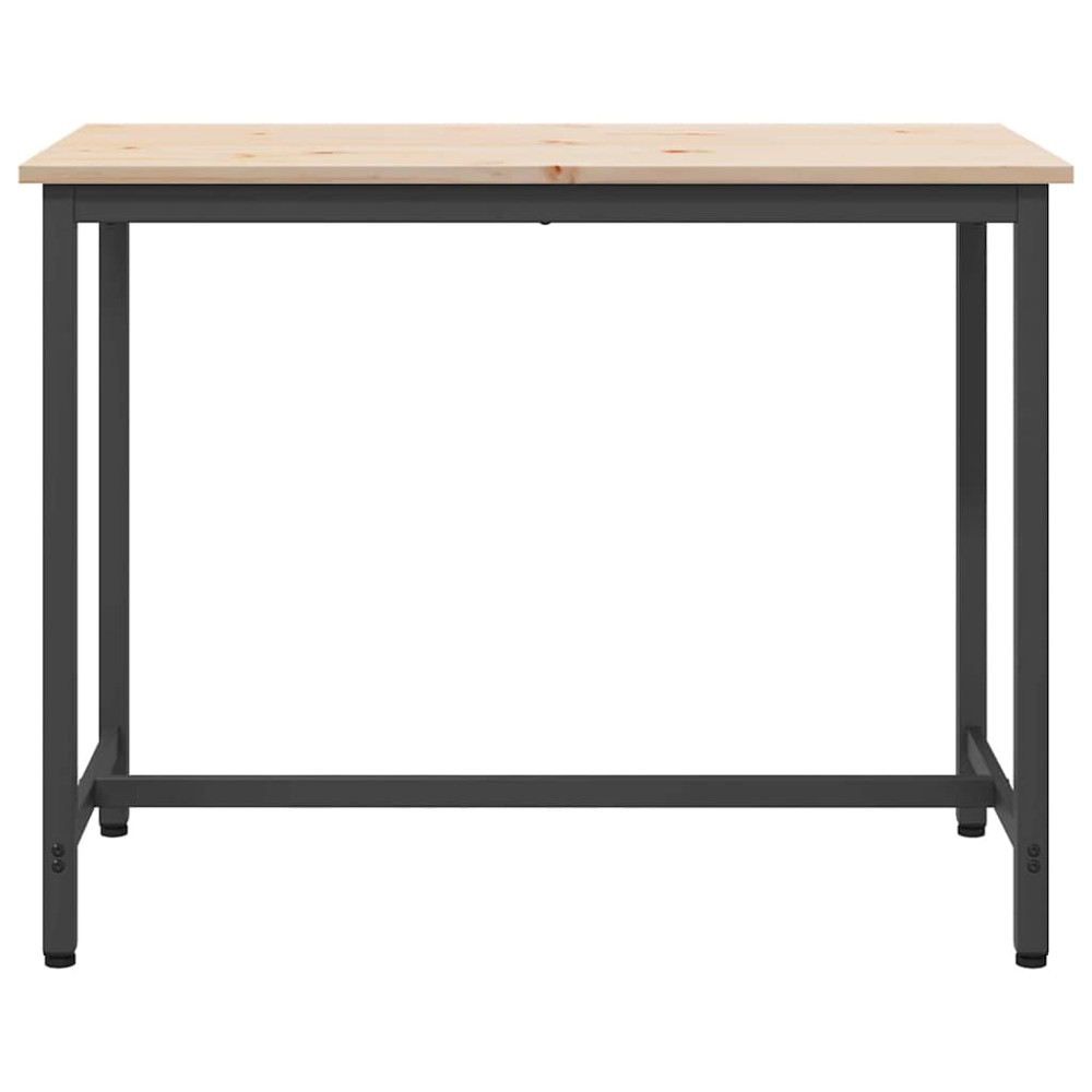Produktbild för bord Naturfärg 100 x 50 x 77 cm Konstruerat trä och stål