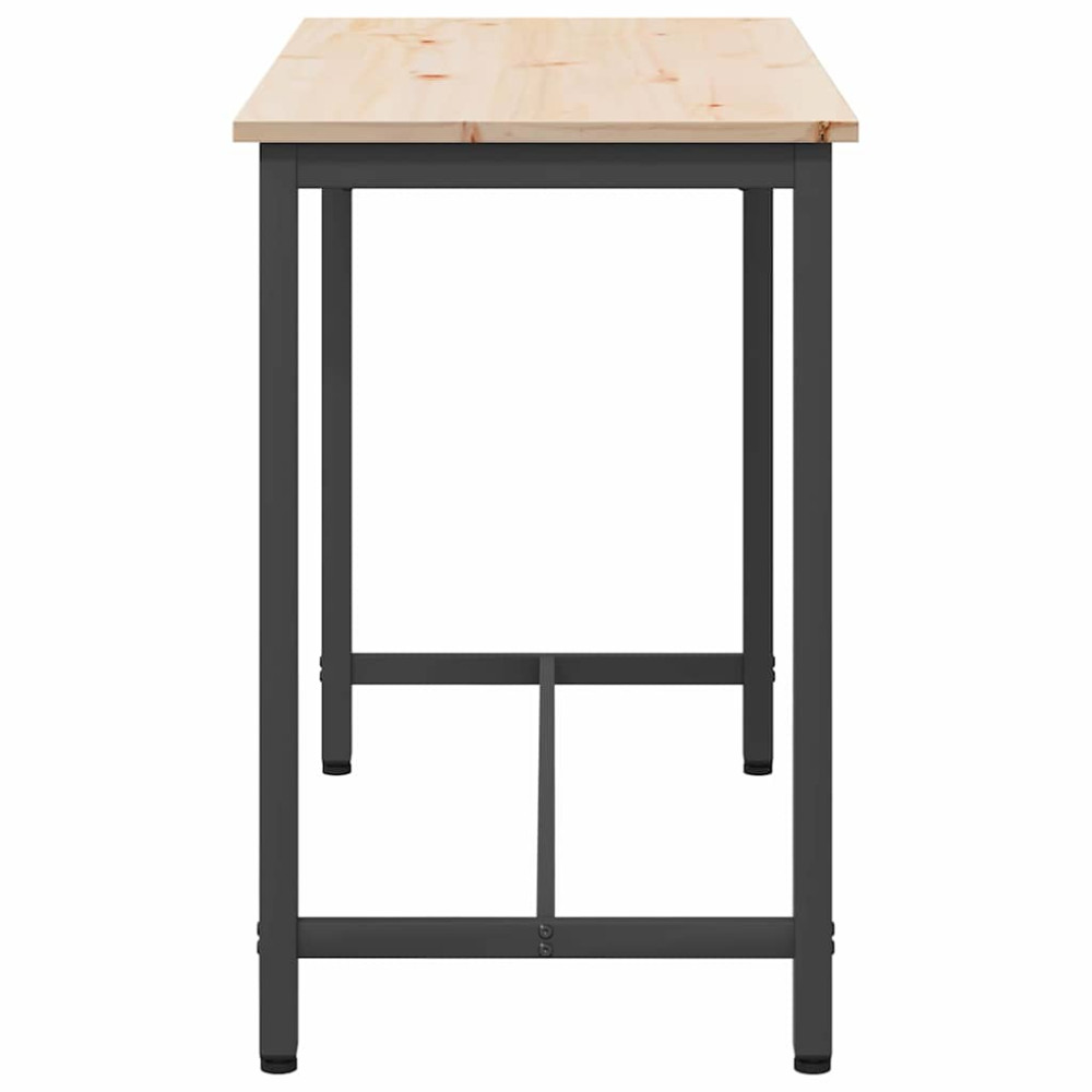 Produktbild för bord Naturfärg 100 x 50 x 77 cm Konstruerat trä och stål