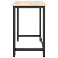 Produktbild för bord Naturfärg 80 x 50 x 77 cm Konstruerat trä och stål