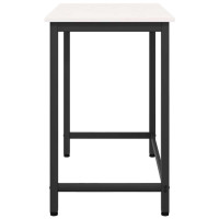 Produktbild för bord Vit 80 x 50 x 77 cm Konstruerat trä och stål