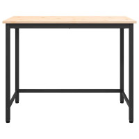 Produktbild för bord Naturfärg 100 x 50 x 77 cm Konstruerat trä och stål