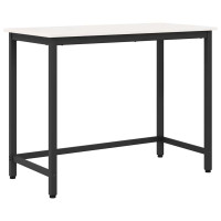 Produktbild för bord Vit 100 x 50 x 77 cm Konstruerat trä och stål