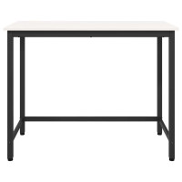 Produktbild för bord Vit 100 x 50 x 77 cm Konstruerat trä och stål