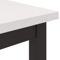 Produktbild för bord Vit 100 x 50 x 77 cm Konstruerat trä och stål