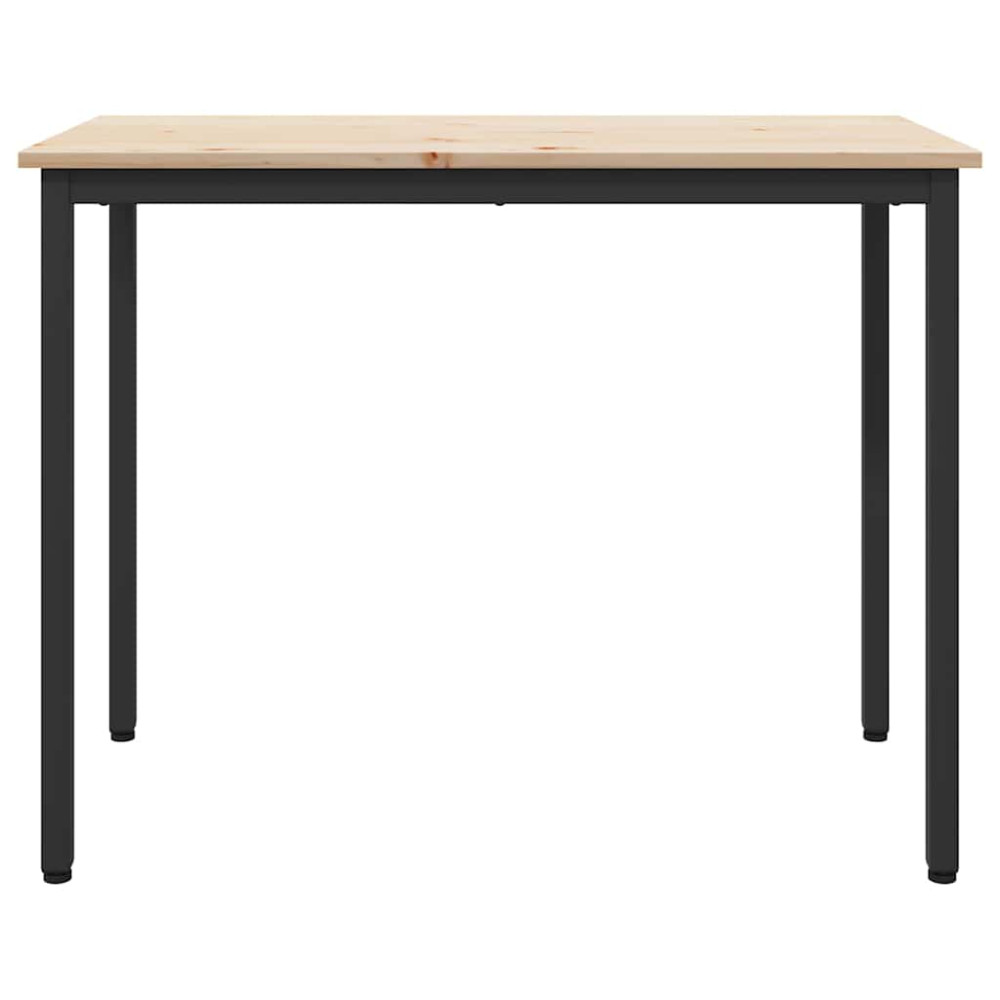 Produktbild för bord Naturfärg 100 x 50 x 77 cm Konstruerat trä och stål