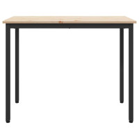 Produktbild för bord Naturfärg 100 x 50 x 77 cm Konstruerat trä och stål