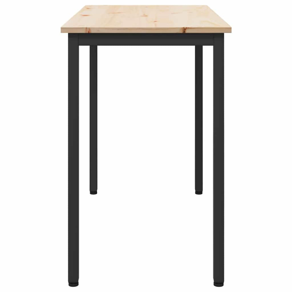 Produktbild för bord Naturfärg 100 x 50 x 77 cm Konstruerat trä och stål