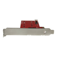 Produktbild för Startech 2x M.2 SATA SSD Controller Card - PCIe - PCI Express M.2 SATA III Controller - NGFF Card Adapter (PEX2M2) - kontrollerkort - M.2 Card / SATA 6Gb/s - PCIe 2.0 x2