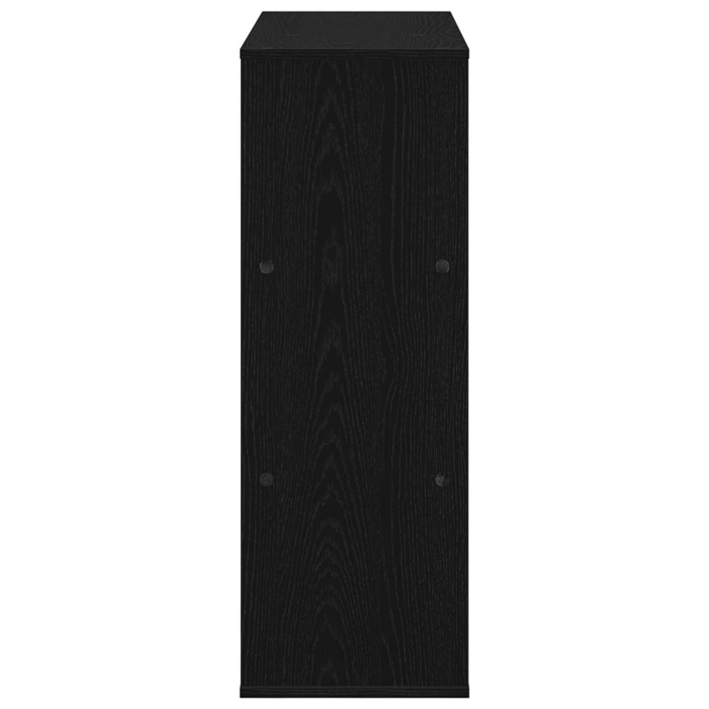 Produktbild för Bokhylla Svart Ek 100 x 33 x 94,5 cm Konstruerat trä