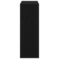 Produktbild för Bokhylla Svart Ek 100 x 33 x 94,5 cm Konstruerat trä