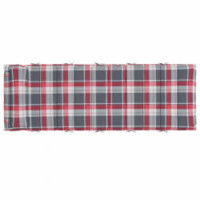 Produktbild för Solsängkudde Röd och grå 178 x 60 x 4 cm Oxford tyg