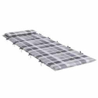 Produktbild för Solsängkudde Grå 178 x 60 x 4 cm Oxford tyg