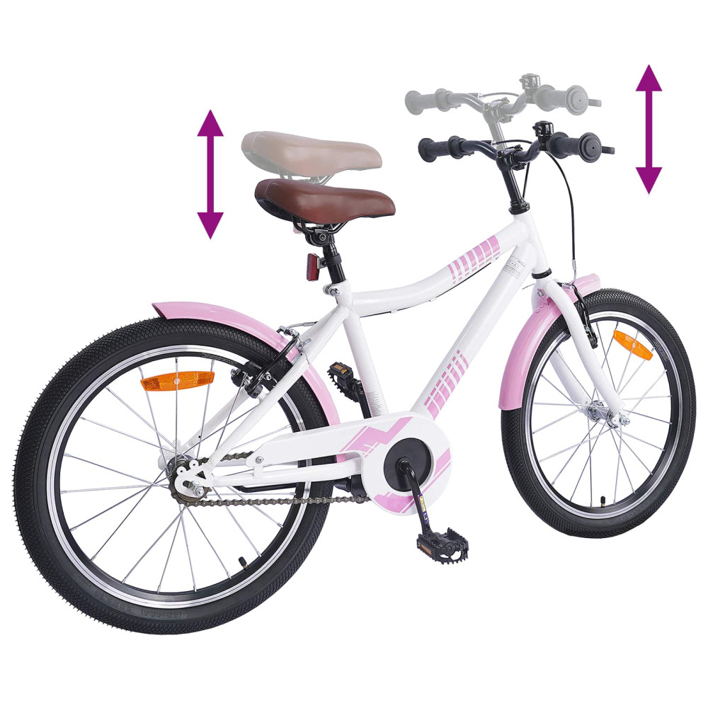 Produktbild för Barncykel 20 Tum för 6-11 år gamla Ljusrosa