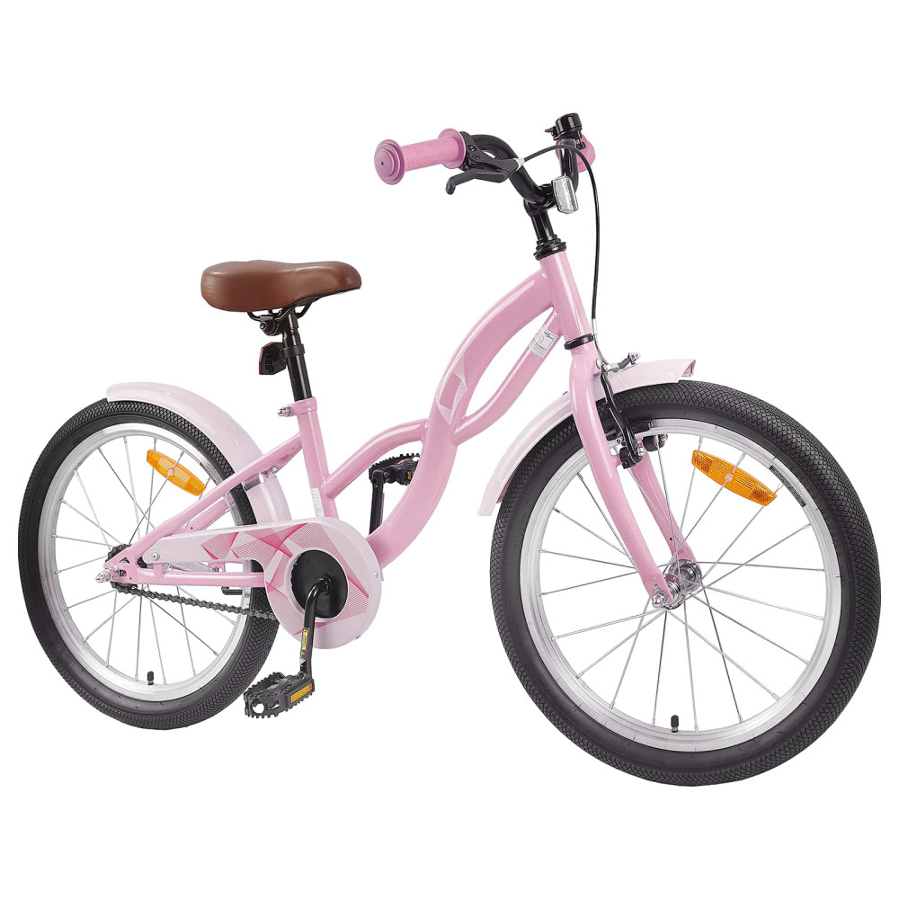 Produktbild för Barncykel 20 Tum för 6-11 år gamla Ljusrosa