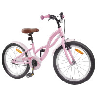 Produktbild för Barncykel 20 Tum för 6-11 år gamla Ljusrosa