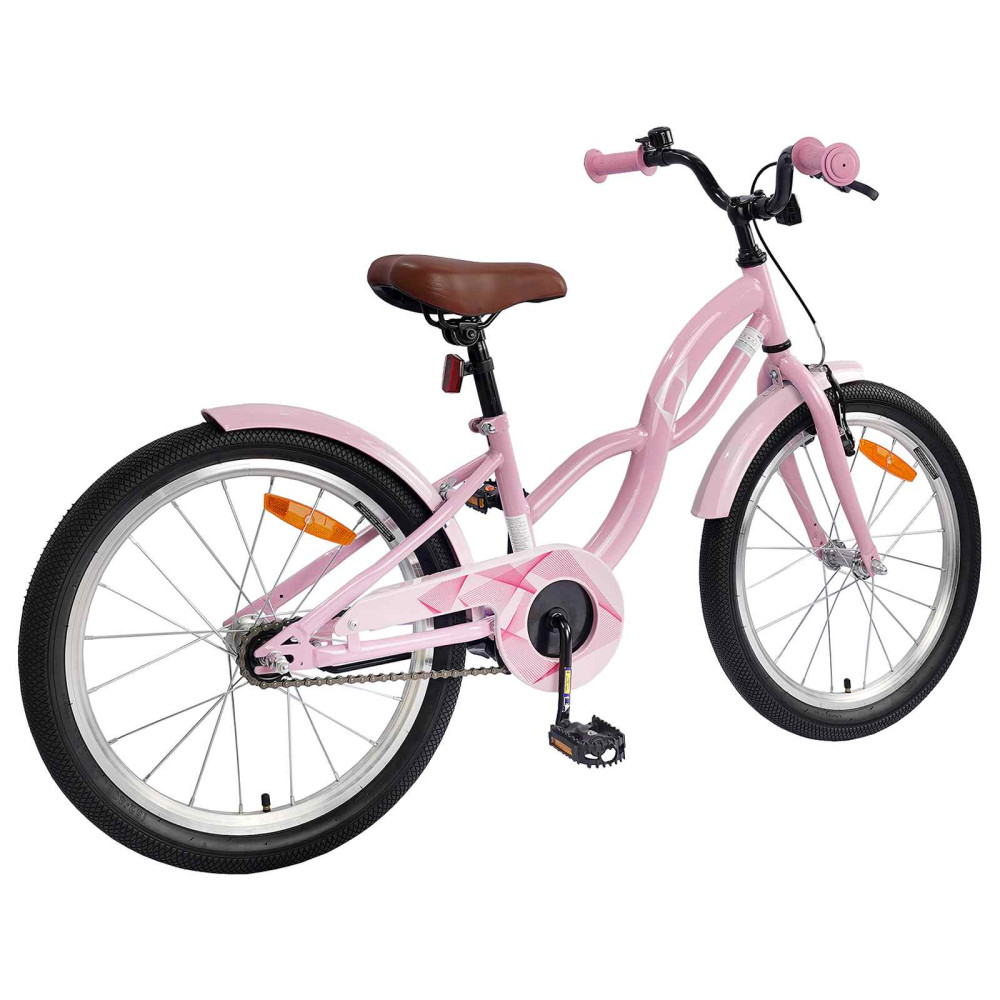 Produktbild för Barncykel 20 Tum för 6-11 år gamla Ljusrosa