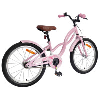 Produktbild för Barncykel 20 Tum för 6-11 år gamla Ljusrosa
